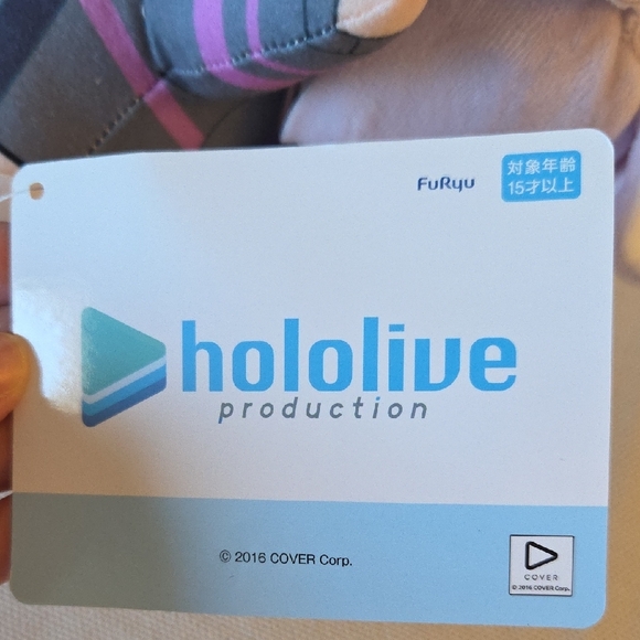 Hololive JP Nekomata Nesoberi Laying Down Furyuu Plush Round 1 Exclusive Prize - Picture 7 of 9